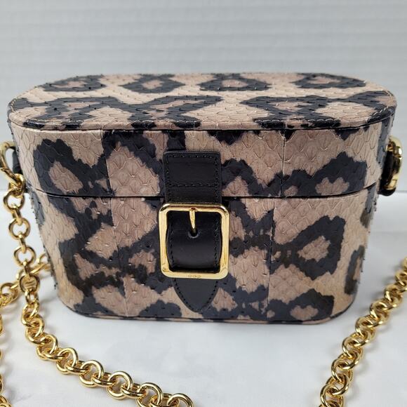 Delicate Pink Snakeskin Officina del Poggio Micro Safari Bag - Picture 5 of 16